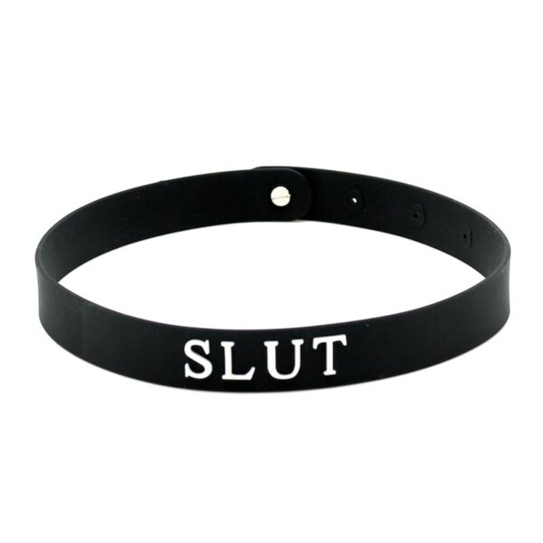 Rimba Latex Play Collar (Slut) - Image 2