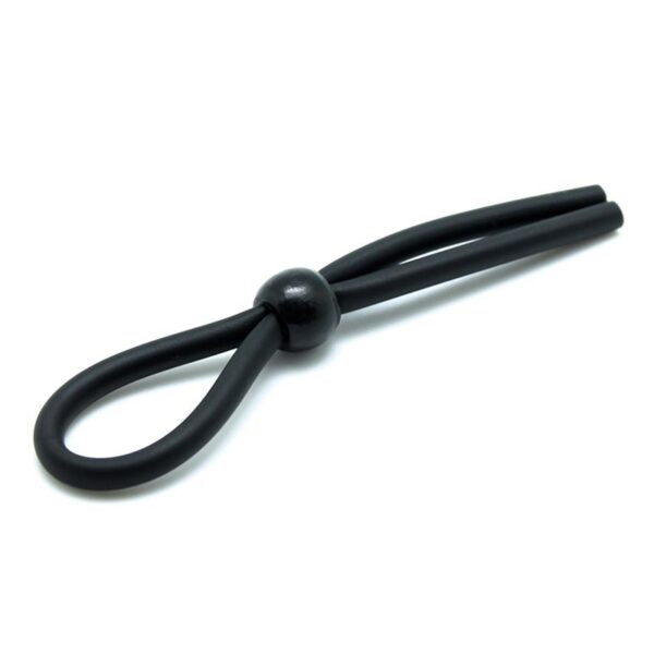 Rimba Latex Play Penis Strap Black - Image 2
