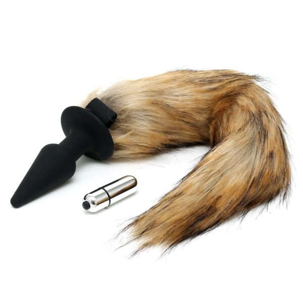 Vibrating Plug with Fox Tail - Image 3