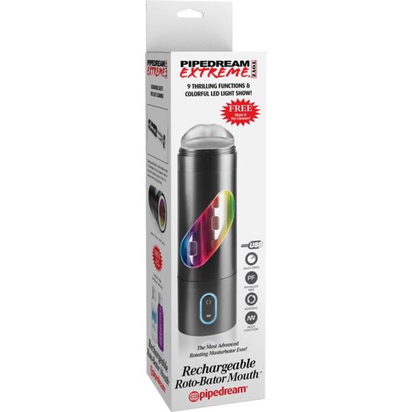 Pipedream Extreme Toyz Rechargeable Roto-Bator Mouth - Image 6