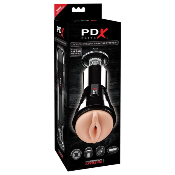 PDX Elite Cock Compressor Vibrating Stroker - Image 3