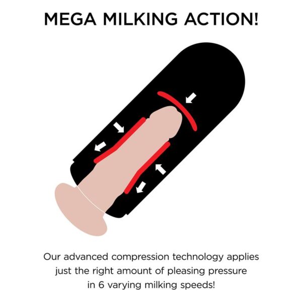 Masturbator with Vibration Mega Milker - Image 8