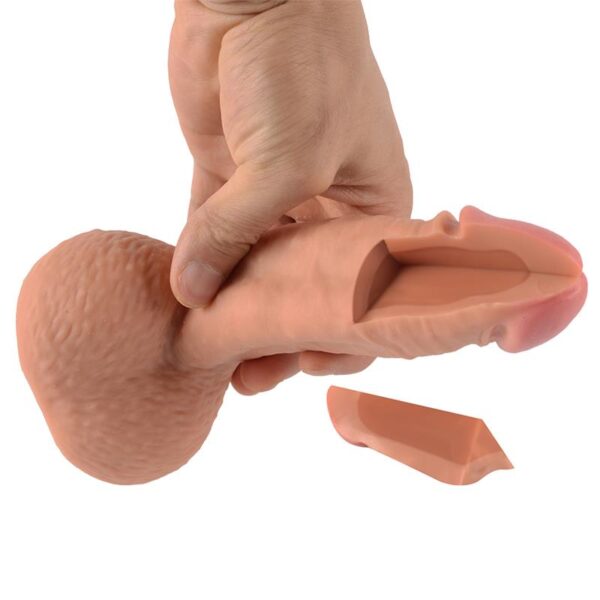 Dual Layer Silicone Dildo Castiel 19 cm - Image 4