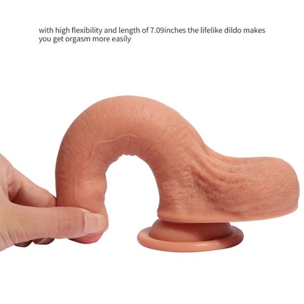Dual Layer Silicone Dildo Azazel 18 cm - Image 4