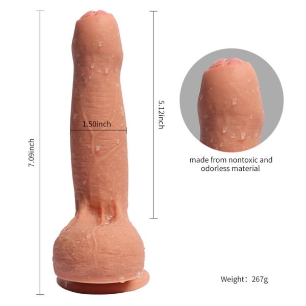 Dual Layer Silicone Dildo Azazel 18 cm - Image 6
