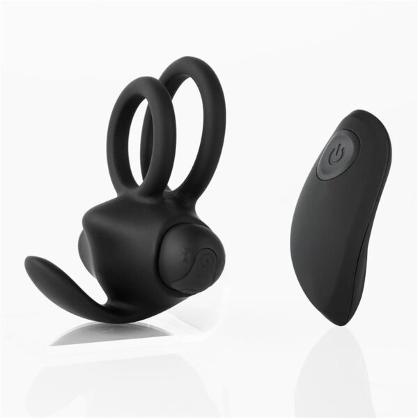 Reerin Dual Vibrating Ring USB Remote Control USB Silicone - Image 4