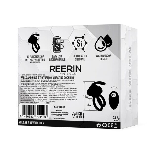 Reerin Dual Vibrating Ring USB Remote Control USB Silicone - Image 7