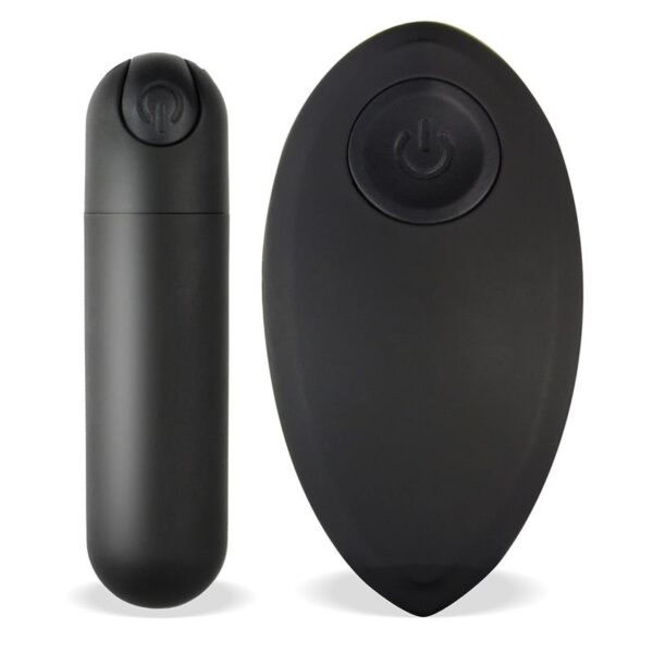 Buller Vibrating Bullet Remote Control USB Silicone Black - Image 3