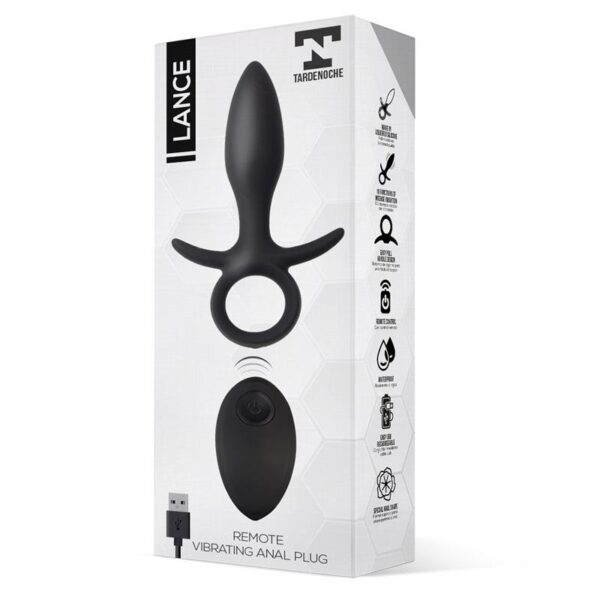 Lance Anal Plug Remote Control Liquified Silicone USB - Image 2