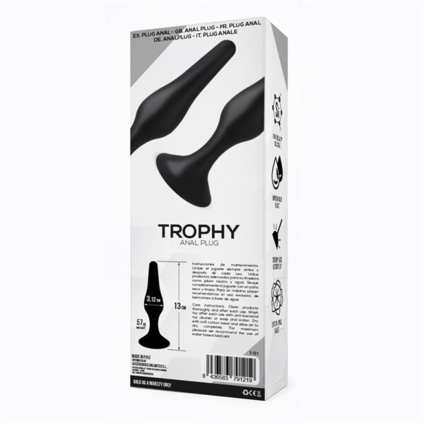 Trophy Anal Plug 13 cm Silicone Black - Image 3