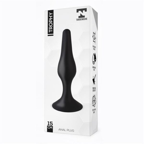 Trophy Anal Plug 15 cm Silicone Black - Image 2