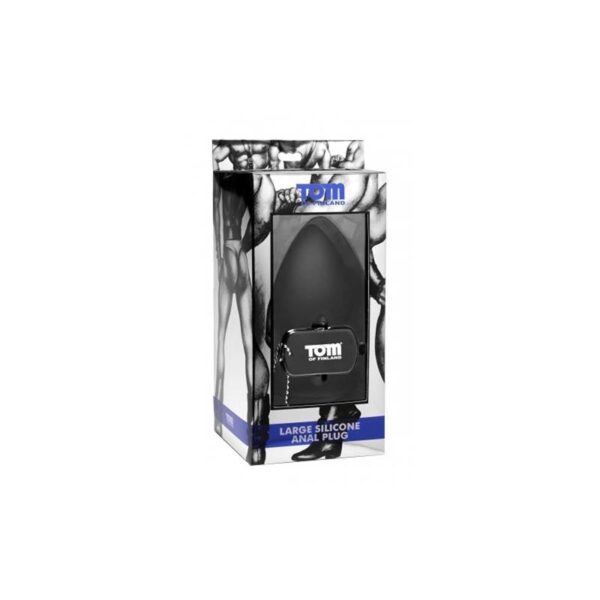 Anal Plug Large Silicone Black - Image 3
