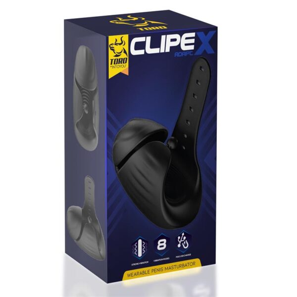 Clipex Adjustable Male Masturbator with Clip System Premium Silicone Magnetic USB - Image 5