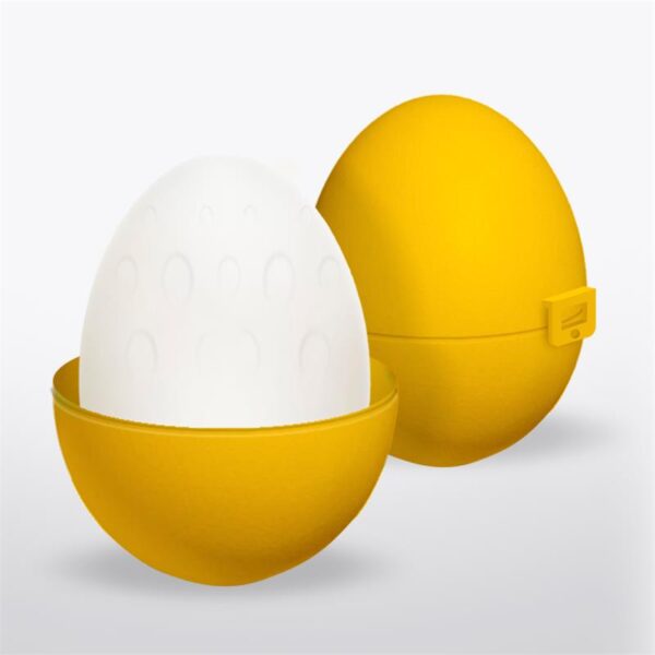 Grovy Masturbator Egg Elastic Yellow - Image 4