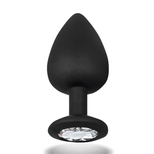 Sparkly Butt Plug Silicone Size S 7.5 cm x 2.6 cm - Image 3