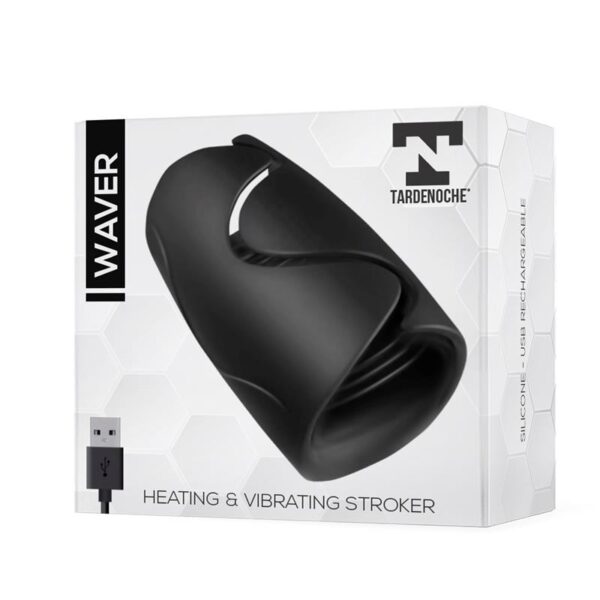 Waver Male Masturbator Heat and Vibration Function Flexible USB Silicone - Image 2