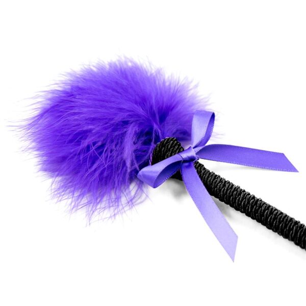 Feather Tickler with Bow 25 cm Purple - Image 2