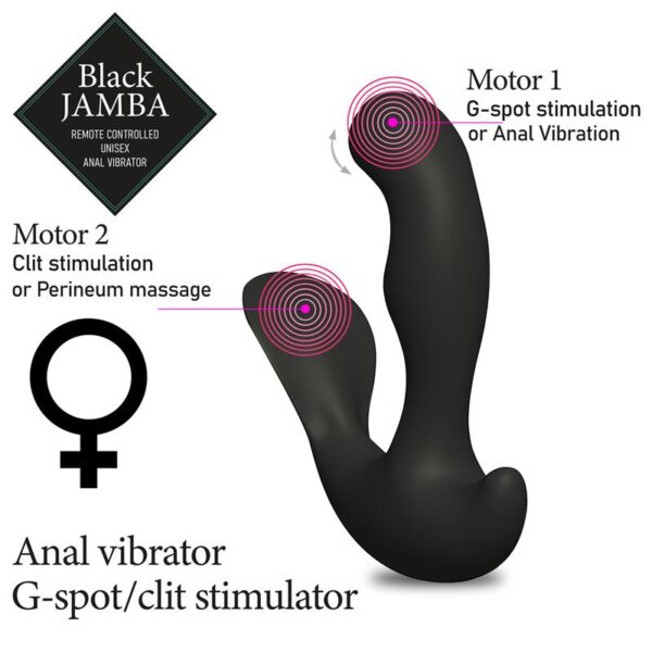 Jamba Anal Vibrator and G-Spot Stimulator Black - Image 3