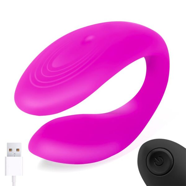 Roomie Couples Vibrator Liquid Silicone Unibody Remote Control USB - Image 4