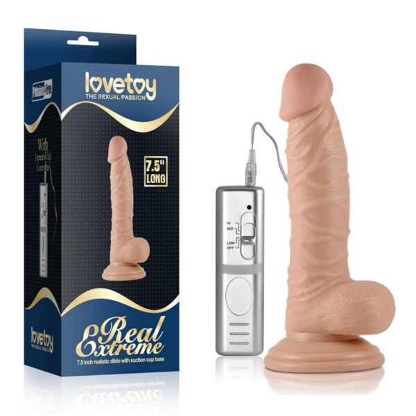 Dildo Real Extreme with Vibration 7.5 Flesh - Image 5