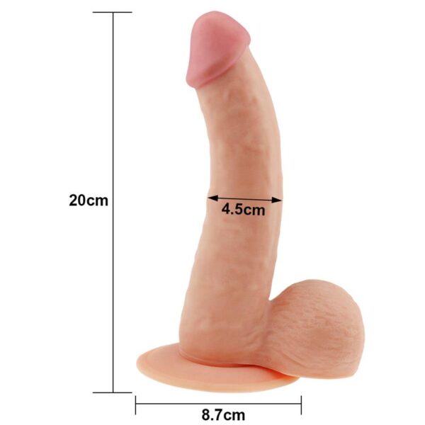 Dildo The Ultra Soft Dude 8.8 Flesh - Image 5