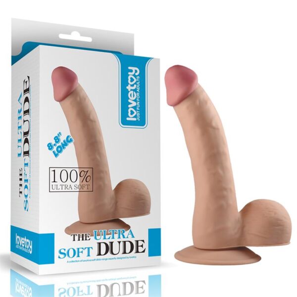 Dildo The Ultra Soft Dude 8.8 Flesh - Image 6