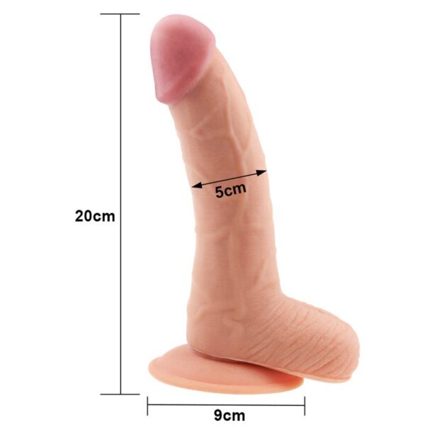 Dildo The Ultra Soft Dude 8.8 Flesh - Image 5