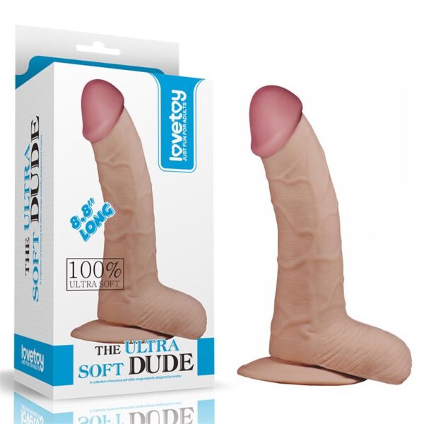 Dildo The Ultra Soft Dude 8.8 Flesh - Image 6