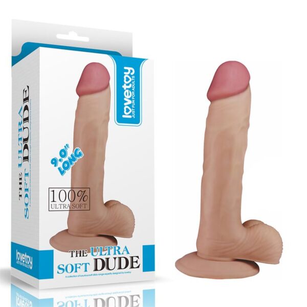 Dildo The Ultra Soft Dude 9 Flesh - Image 7