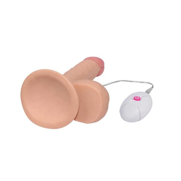 Dildo The Ultra Soft Dude with Vibration 7.5 Flesh - Image 2