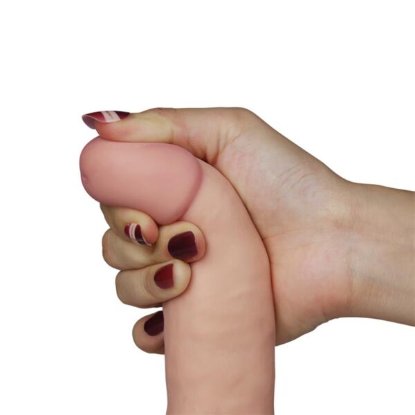 Dildo The Ultra Soft Dude with Vibration 7.5 Flesh - Image 3