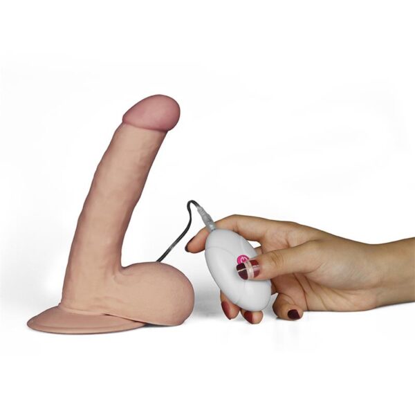 Dildo The Ultra Soft Dude with Vibration 7.5 Flesh - Image 4