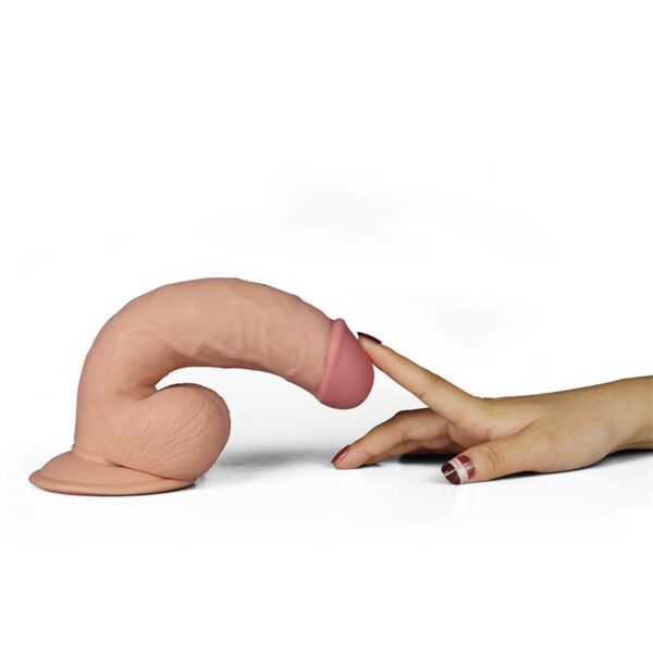 Dildo The Ultra Soft Dude with Vibration 7.5 Flesh - Image 4
