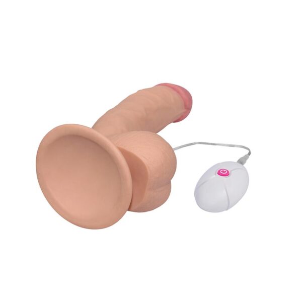 Dildo The Ultra Soft Dude with Vibration 7.5 Flesh - Image 5
