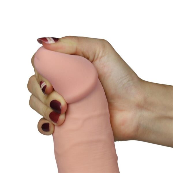 Dildo The Ultra Soft Dude con Vibración 8.8 Natural - Image 3
