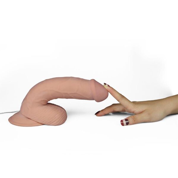 Dildo The Ultra Soft Dude con Vibración 8.8 Natural - Image 4