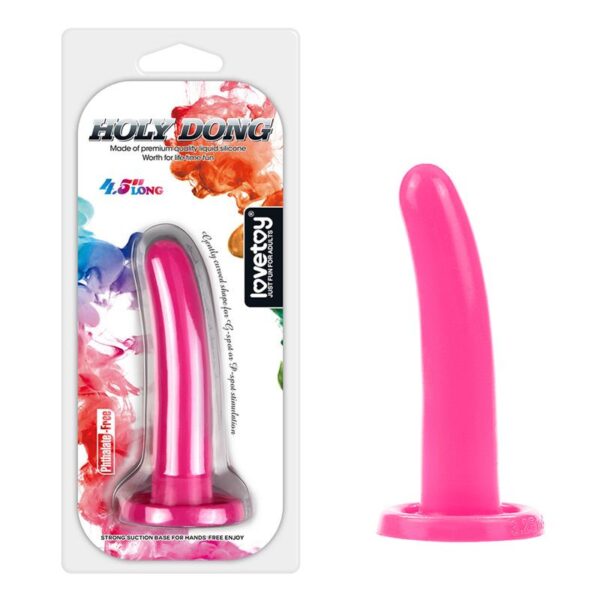 Stimulator Holy Dong 4.5 Liquid Silicone Pink - Image 8