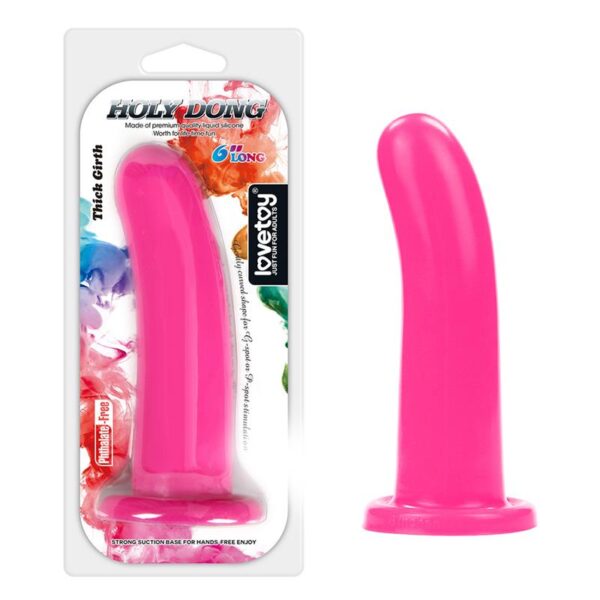 Stimulator Holy Dong 6 Liquid Silicone Pink - Image 8