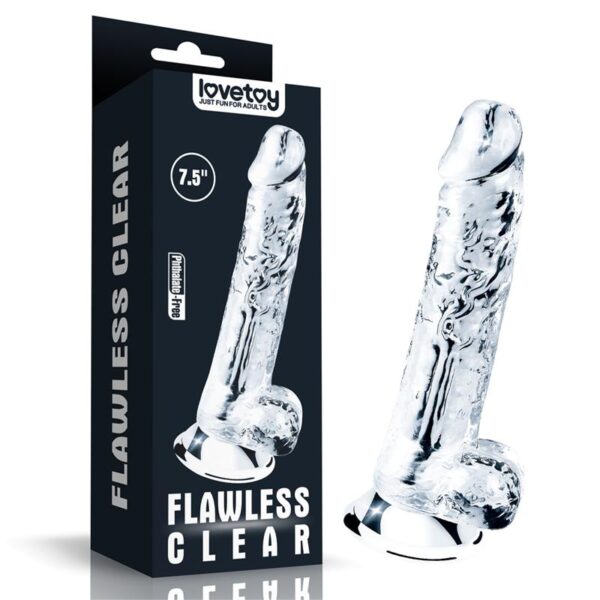 Dildo Flawless Clear 7.5 Clear - Image 2