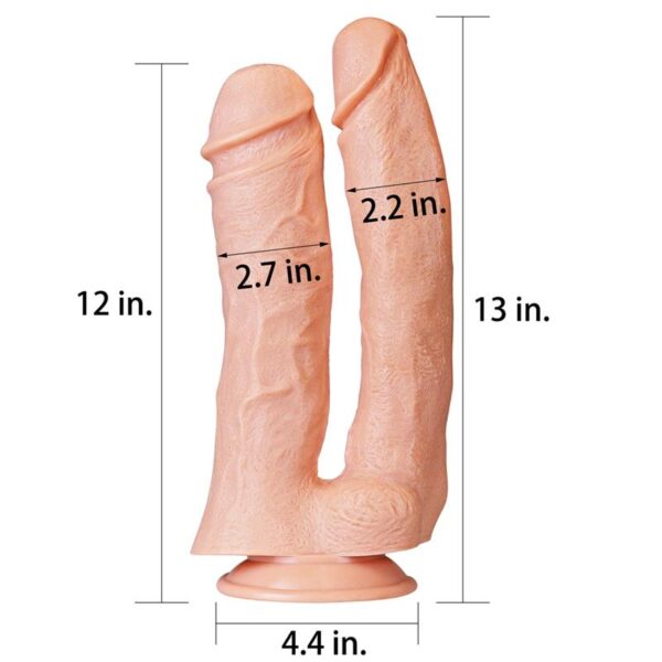 Double Dildo King 12 Flesh - Image 2