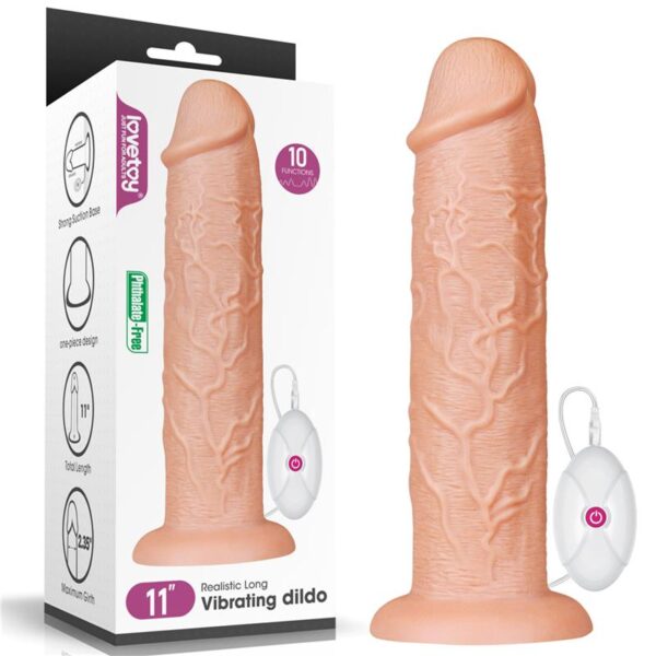 Dildo King 11 with Vibration Flesh - Image 3