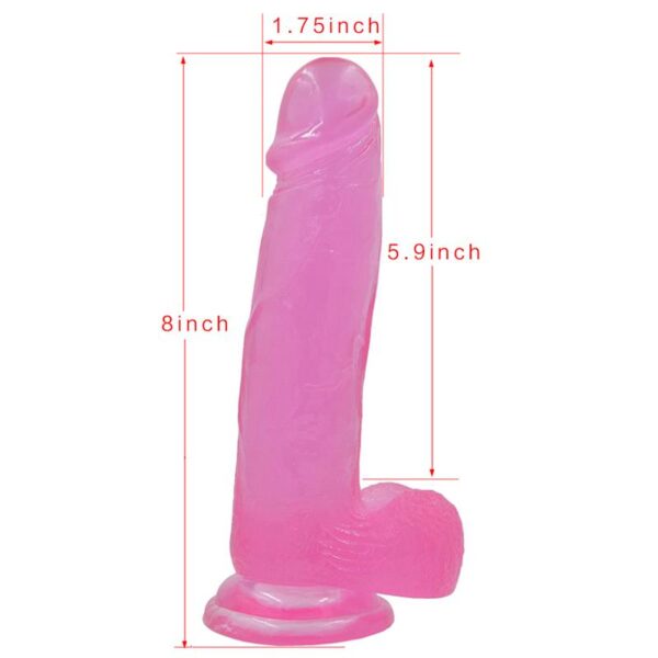 Dildo Jelly Studs 8 Pink - Image 7