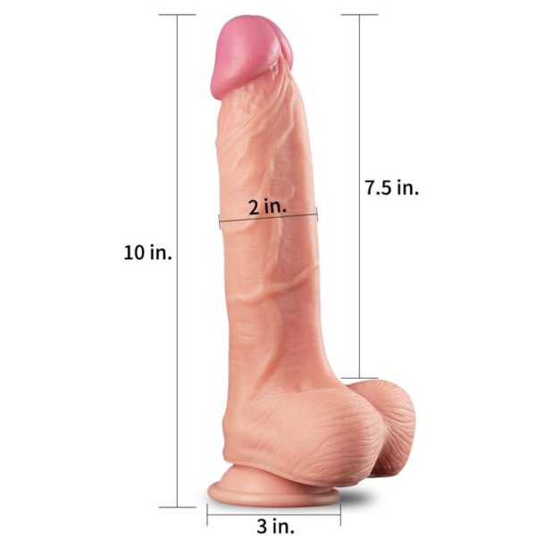 Dildo Nature 10 Dual Layer Flesh - Image 2