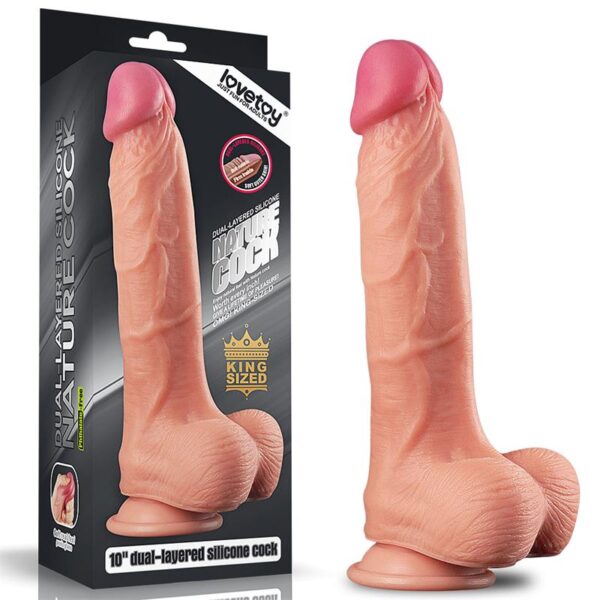 Dildo Nature 10 Dual Layer Flesh - Image 3