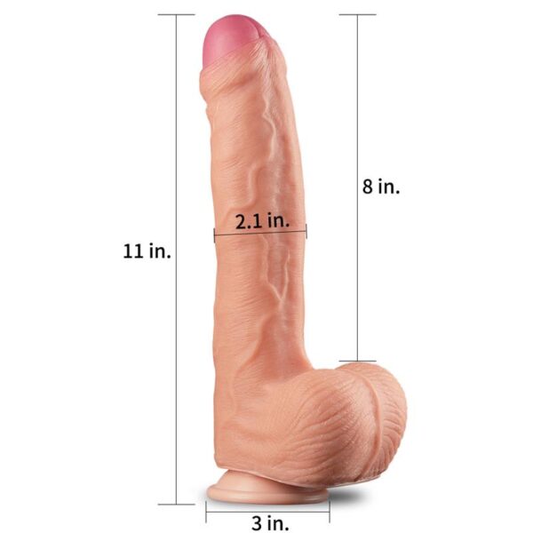 Dildo Nature 11 Dual Layer Flesh - Image 2