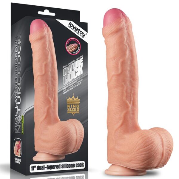 Dildo Nature 11 Dual Layer Flesh - Image 3