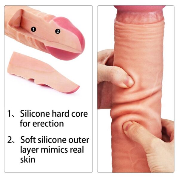 Dildo Nature 12 Dual Layer Flesh - Image 2