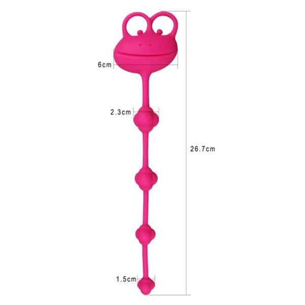Anal Beads Frog Pink - Image 4