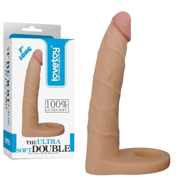 Dildo The Ultra Soft Double 7 Flesh - Image 7