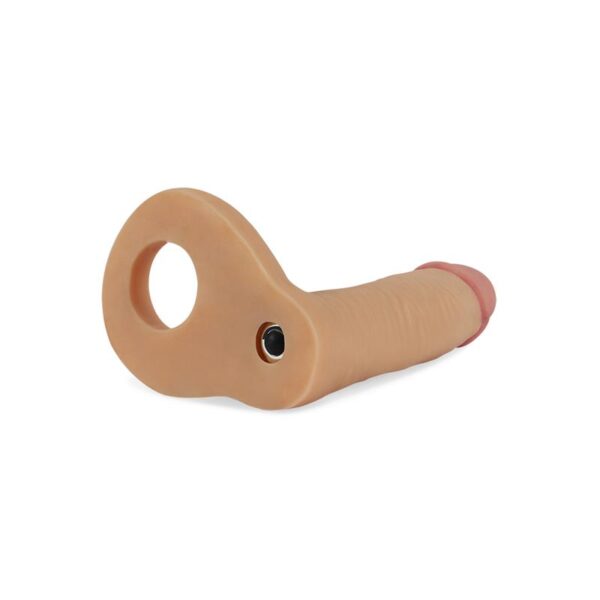 Dildo The Ultra Soft Double with Vibration 5.8 Flesh - Image 4